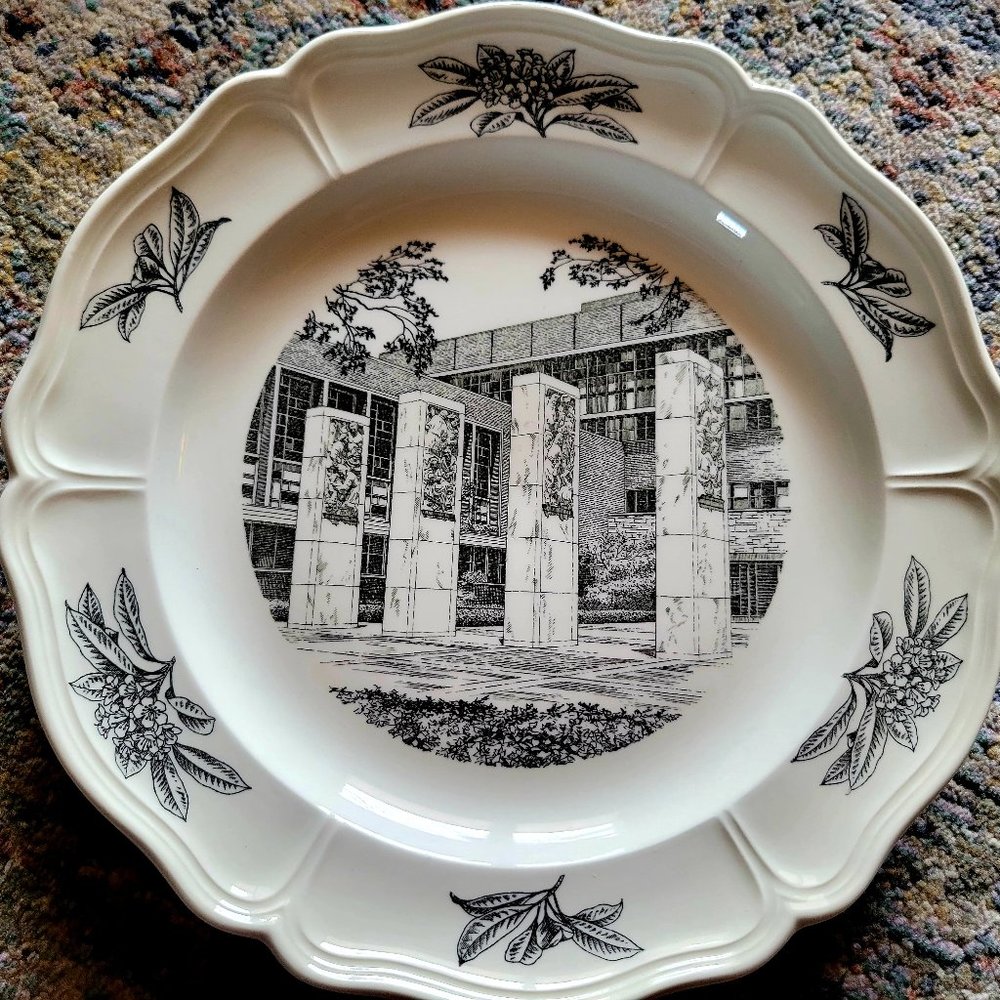 1957 Vintage Wedgwood Plates West Virginia University Medical Center